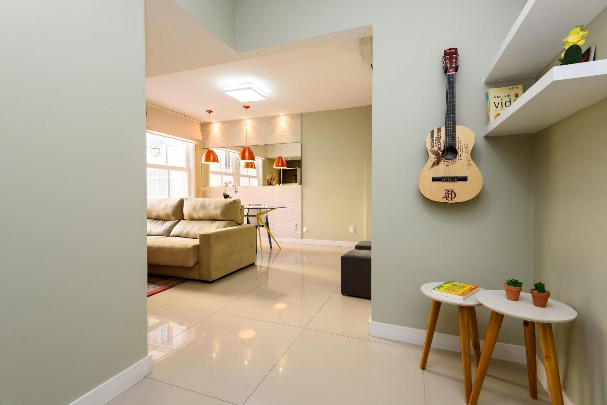 Omar Do Rio: Moderna Qto&sala A 400m De La Playa De Copacabana, Con Internet 250mbps Y Smart Tv Apartamento Río de Janeiro