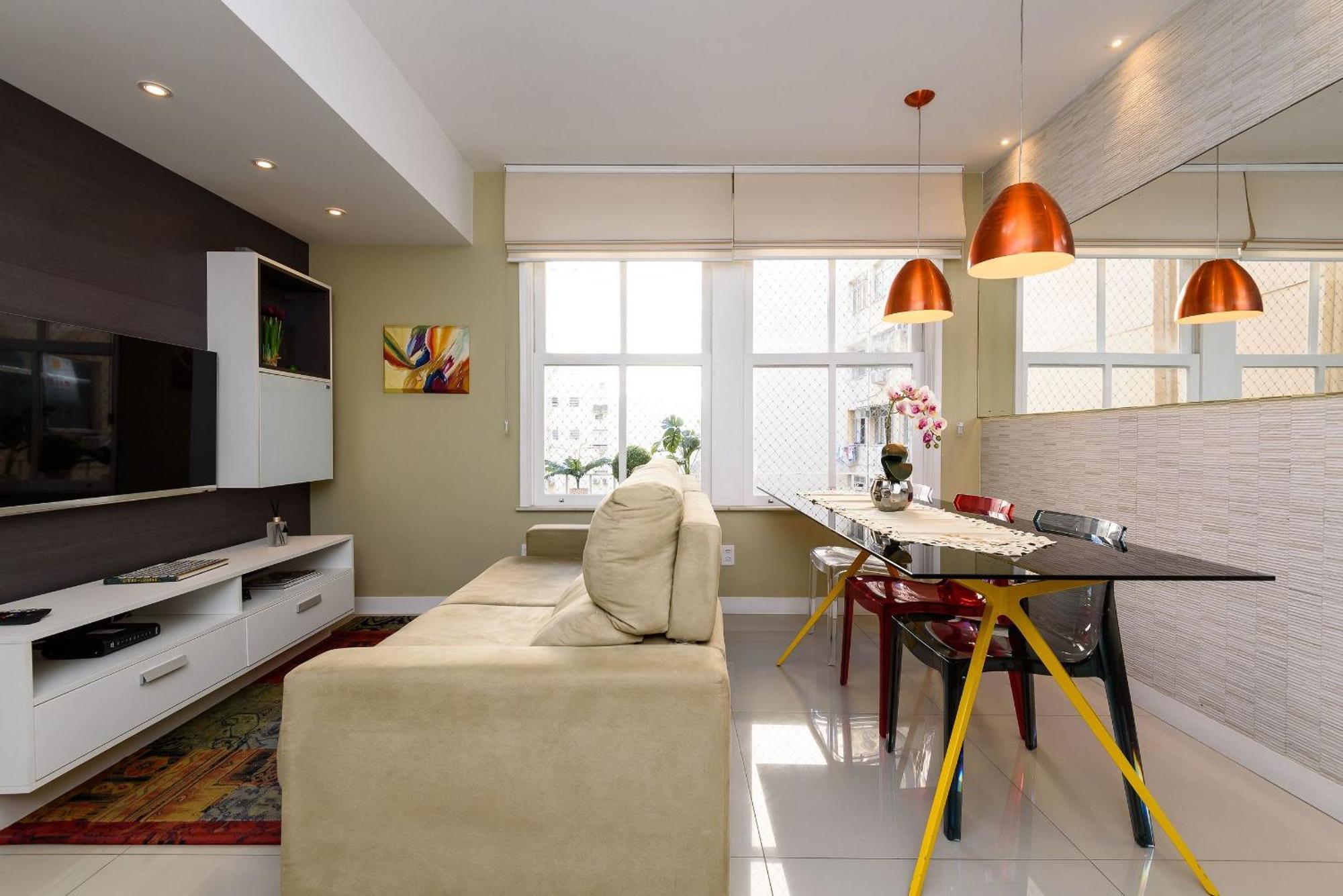 Omar Do Rio: Moderna Qto&sala A 400m De La Playa De Copacabana, Con Internet 250mbps Y Smart Tv Río de Janeiro